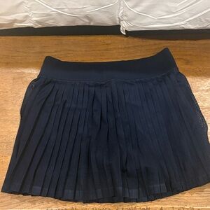 Elegant Navy Pleated Skirt